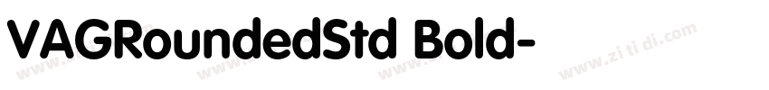VAGRoundedStd Bold字体转换